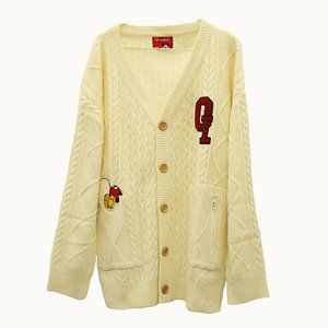 5252 by O!Oi x Disney Multi Cable Knit Cardigan